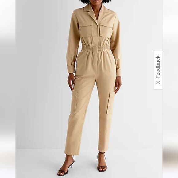 Utility Straight Leg Chino Jumpsuit,size 0 - Picture 1 of 8
